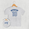 Birthday Boy Varsity #10 (Kids Back Print)