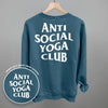 Anti Social Yoga Club (White) (Back Print)
