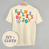 Fullness Of Joy Colorful (Back Print) by Ivy + Cloth