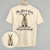 The Black Dog Tricks and Treats (Back Print) by Ivy + Cloth