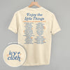 Enjoy The Little Things List (Back Print) by Ivy + Cloth