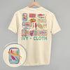 Colorful Sardine Doodles (Back Print) by Ivy + Cloth