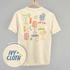Cheers Cocktail Doodles (Back Print) by Ivy + Cloth