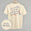 Teacher Off Duty Stamps (Back Print) by Ivy + Cloth