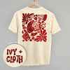 Floral Game Day Red (Back Print) by Ivy + Cloth