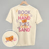 Book In My Hand, Toes In The Sand (Back Print) by Ivy + Cloth
