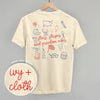 Stars, Stripes And Freedom Vibes (Back Print) by Ivy + Cloth