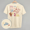 Bon Appetit Doodles (Back Print) by Ivy + Cloth
