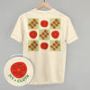 Tomato Grid Doodles (Back Print) by Ivy + Cloth