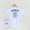 Birthday Boy Varsity #6 (Kids Back Print) by Ivy + Cloth