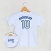 Birthday Boy Varsity #10 (Kids Back Print)