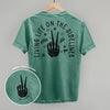 Living Life On The Sidelines Soccer (Back Print) by Ivy + Cloth