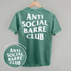 Anti Social Barre Club (White) (Back Print) by Ivy + Cloth