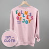 Fullness Of Joy Colorful (Back Print)