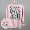 Sunny Days And Fairways (Back Print) by Ivy + Cloth