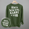 Anti Social Barre Club (White) (Back Print) by Ivy + Cloth