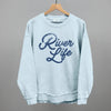 River Life (Distressed Script) by Ivy + Cloth