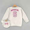 Birthday Girl Varsity #6 (Kids Back Print) by Ivy + Cloth