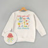 Sea Ya At The Beach Doodles (Kids Back Print)