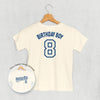 Birthday Boy Varsity #8 (Kids Back Print) by Ivy + Cloth