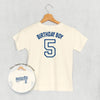Birthday Boy Varsity #5 (Kids Back Print) by Ivy + Cloth