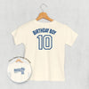 Birthday Boy Varsity #10 (Kids Back Print)