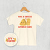 Mac & Cheese Lovers Club (Kids Back Print) by Ivy + Cloth