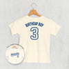 Birthday Boy Varsity #3 (Kids Back Print) by Ivy + Cloth