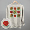 Tomato Grid Doodles (Back Print) by Ivy + Cloth