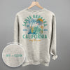 Santa Barbara, CA Surf The Sun (Back Print) by Ivy + Cloth