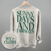 Sunny Days And Fairways (Back Print) by Ivy + Cloth
