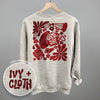 Floral Game Day Red (Back Print) by Ivy + Cloth