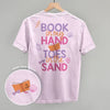 Book In My Hand, Toes In The Sand (Back Print) by Ivy + Cloth