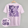 Floral Game Day Purple (Back Print) by Ivy + Cloth