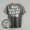 Anti Social Barre Club (White) (Back Print) by Ivy + Cloth