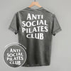 Anti Social Pilates Club (White) (Back Print) by Ivy + Cloth