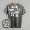 Anti Social Yoga Club (White) (Back Print)
