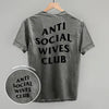 Anti Social Wives Club (Black) (Back Print) by Ivy + Cloth
