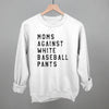 Moms Against White Baseball Pants by Ivy + Cloth