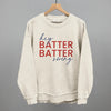 Hey Batter Batter Swing (Red + Navy) by Ivy + Cloth