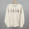 Christmas Tree Doodles (Black) by Ivy + Cloth