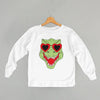 Dino Heart Glasses (Green) (Kids) by Ivy + Cloth