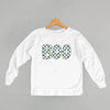 Boo Checkered (Blue & Green) (Kids)