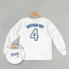 Birthday Boy Varsity #4 (Kids Back Print)