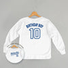 Birthday Boy Varsity #10 (Kids Back Print)