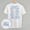 Enjoy The Little Things List (Back Print) by Ivy + Cloth