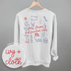 Stars, Stripes And Freedom Vibes (Back Print) by Ivy + Cloth