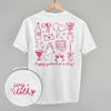 Galentine's Pink Doodles (Back Print)