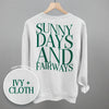 Sunny Days And Fairways (Back Print) by Ivy + Cloth