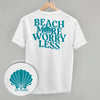 Beach More Worry Less (Back Print) by Ivy + Cloth